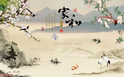 File gốc File in tranh tường 3D FT202279 (cho in ấn) độc quyền