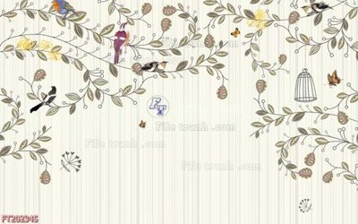 File tranh gốc File in tranh tường 3D FT202345 (bản quyền) file PSD