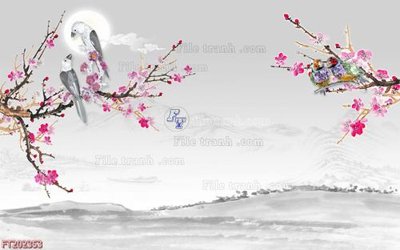 File in trần File in tranh tường 3D FT202353 (bản gốc) mây trời