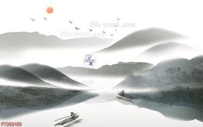 File in trần File in tranh tường 3D FT202469 (bản gốc) mây trời