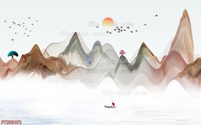 File gốc File in tranh tường 3D FT202473 (trang trí) phòng ngủ