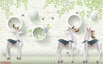 File ảnh File in tranh tường 3D FT202611 (gốc) in quảng cáo ngoài trời