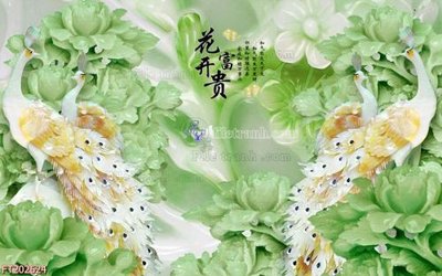 Tải file File in tranh tường 3D FT202624 (gốc) chủ đề phong thủy