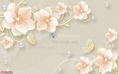 File in trần File in tranh tường 3D FT202669 (bản gốc 3D) sống động