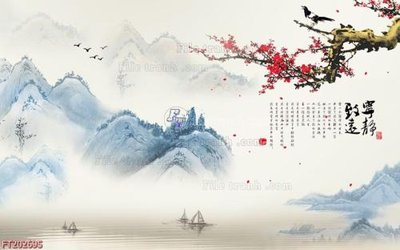 File gốc File in tranh tường 3D FT202695 (phong cách) tối giản