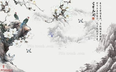 File gốc File in tranh tường 3D FT202696 (in ấn) màu sắc trung thực