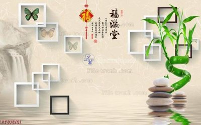 Tệp tin gốc File in tranh tường 3D FT202701 (dùng cho in ấn) chuyên nghiệp