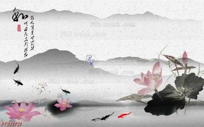 File tranh File in tranh tường 3D FT202737 (gốc) in vải canvas