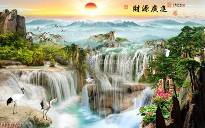 Tải file File in tranh tường 3D FT202743 (PSD) cho in ấn quảng cáo