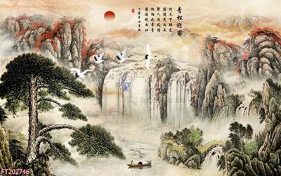 File tranh gốc File in tranh tường 3D FT202746 (bản quyền) file PSD