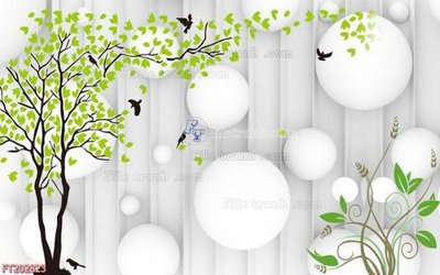 Chi tiết file tranh tráng gương File in tranh tường 3D FT202823 (ảnh gốc)