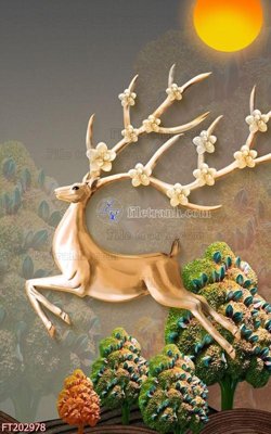 Tải file File in tranh tường 3D FT202978 (gốc) in tranh tráng gương