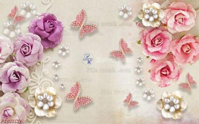 Ảnh gốc File in tranh tường 3D FT203132 (siêu chi tiết) để in ấn