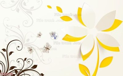 File tranh File in tranh tường 3D FT203159 (bản gốc) in lụa dán tường