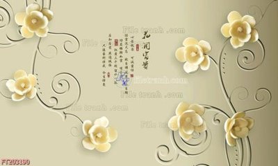 File gốc in ấn File in tranh tường 3D FT203190 chất lượng vượt trội