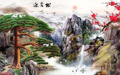 File tranh File in tranh tường 3D FT203233 (gốc) in film