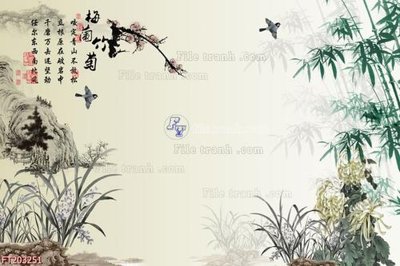 File tranh gốc File in tranh tường 3D FT203251 (bản đẹp) độc quyền