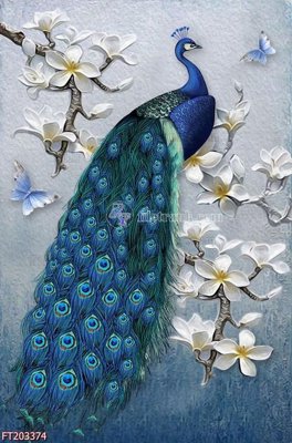 File gốc File in tranh tường 3D FT203374 (in lụa) chi tiết cao