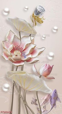 Ảnh gốc File in tranh tường 3D FT203423 (độ nét cao) in tráng gương