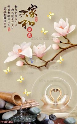 Download file ảnh gốc File in tranh tường 3D FT203446 để in ấn