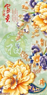 File tranh File in tranh tường 3D FT203457 (file gốc) chuẩn màu in