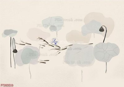 Download file gốc File in tranh tường 3D FT203510 (in lụa) hoa lá