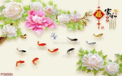 Tải file File in tranh tường 3D FT203591 (gốc) chủ đề phong thủy