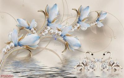 File tranh File in tranh tường 3D FT203624 (gốc) phong cách tối giản