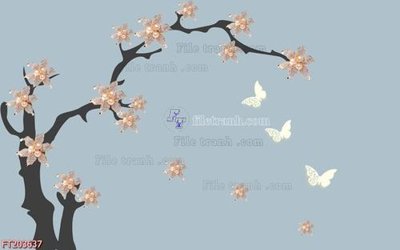 File tranh in mica File in tranh tường 3D FT203637 (độ phân giải cao)