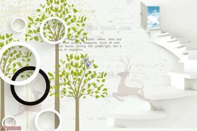 Tải file tranh gốc File in tranh tường 3D FT203688 chất lượng cao