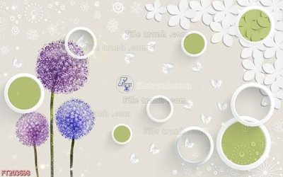 File in lụa File in tranh tường 3D FT203698 (chất lượng cao) File in tranh tường 3D FT203698