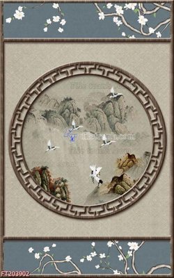 File gốc File in tranh tường 3D FT203902 (phiên bản chuẩn) để in ấn