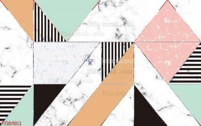 File in trần File in tranh tường 3D FT204011 (bản gốc) hoa văn