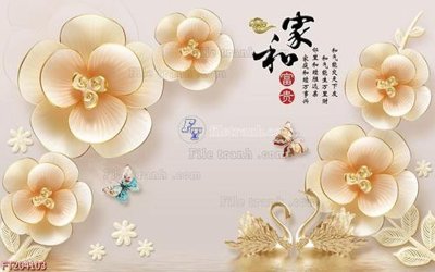 File gốc File in tranh tường 3D FT204103 (PNG) chất lượng cao