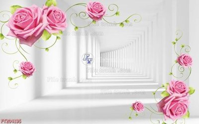 File in mica File in tranh tường 3D FT204195 (bản gốc) siêu trong