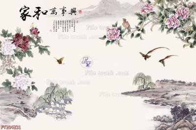 File gốc in ấn File in tranh tường 3D FT204231 chất lượng vượt trội