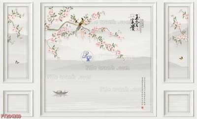 File gốc in ấn File in tranh tường 3D FT204289 chuẩn màu CMYK