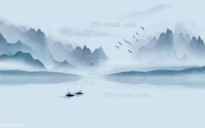 File gốc File in tranh tường 3D FT204366 (in tráng gương) hiện đại