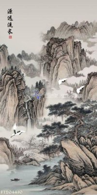 File tranh File in tranh tường 3D FT204410 (gốc) chủ đề thiên nhiên