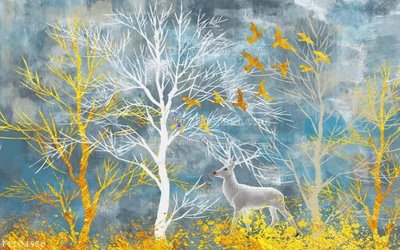 Tải file File in tranh tường 3D FT204526 (PSD) cho in tranh kính