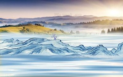 File gốc File in tranh tường 3D FT204555 (in ấn) màu sắc trung thực