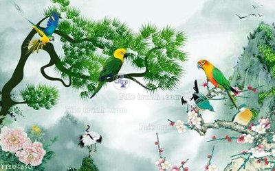 Tải file File in tranh tường 3D FT204650 (PSD) cho in tranh kính