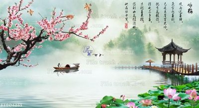 Download file gốc File in tranh tường 3D FT204655 (in lụa) cao cấp