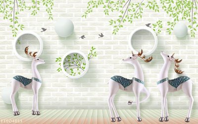 File gốc in mica File in tranh tường 3D FT204825 chất lượng