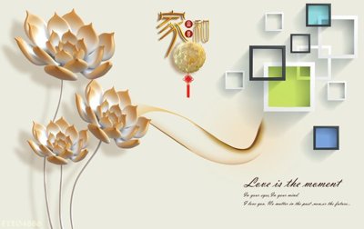 File tranh File in tranh tường 3D FT204886 (file gốc) chủ đề phong thủy