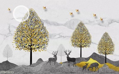 Tải file File in tranh tường 3D FT204993 (ảnh gốc) file AI/EPS