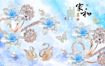 File tranh File in tranh tường 3D FT205061 (gốc) in vải canvas