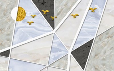 File gốc File in tranh tường 3D FT205183 (bản quyền) cho in ấn