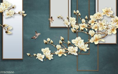 File tranh File in tranh tường 3D FT205200 (gốc) in trên kính