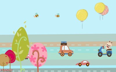 Tải file gốc File in tranh tường 3D FT205215 (in khổ lớn) không vỡ